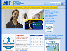 Tablet Screenshot of aohp.org